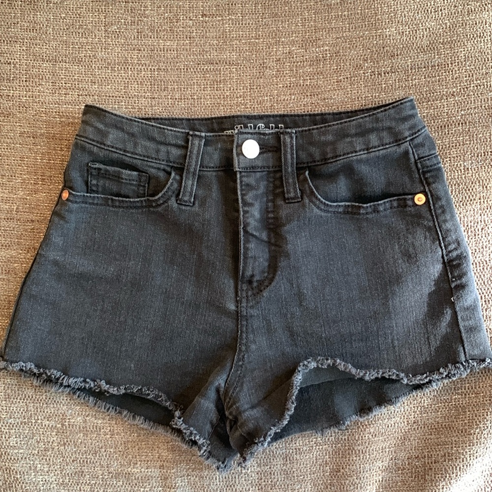 Size 00 Black Cut Off Shorts
